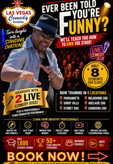 6 Day Complete Industry Stand Up Comedy Course: Brisbane