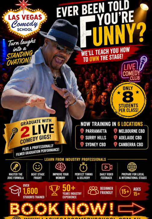 6 Day Complete Industry Stand Up Comedy Course: Brisbane