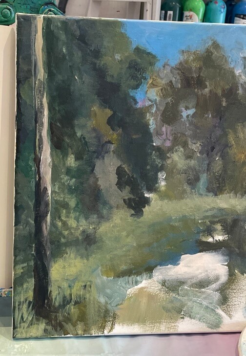 Australian Landscape Painting Class Acrylic Paint