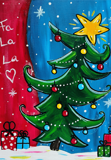 Baubles, Bends and Christmas Shenanigans Paint Workshop
