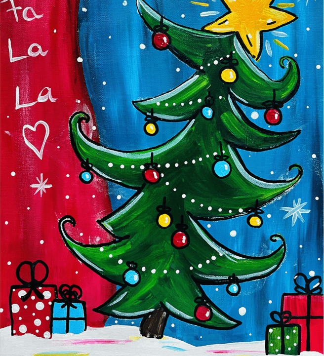 Baubles, Bends and Christmas Shenanigans Paint Workshop