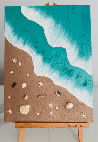 Beach Textured Painting Workshop for Beginners