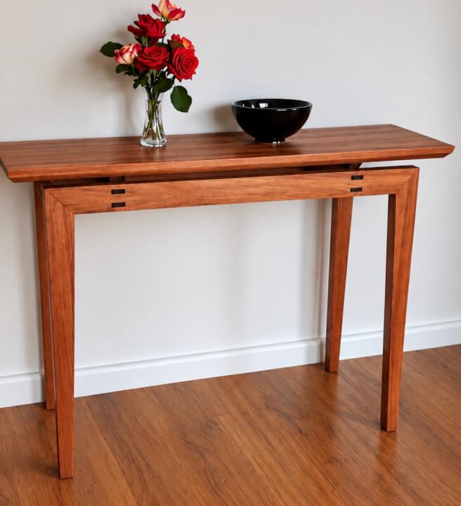 Beginner's Woodworking Course: Mid Century Modern Hall Table
