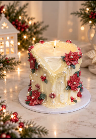 Christmas Candle Cake Decorating Workshop