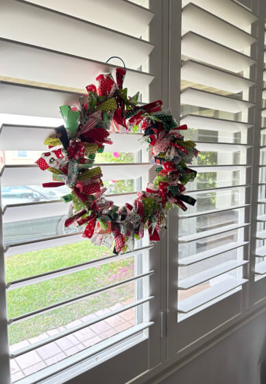 Christmas Fabric Wreath Making Workshop