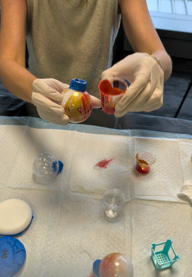 Christmas Ornaments Workshop: Bubbles and Baubles in Fluid Art