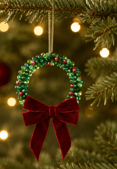Christmas Wreath Beading Workshop