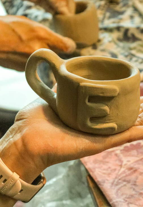 Corporate Sip and Clay Class - Pinch Pots in Melbourne