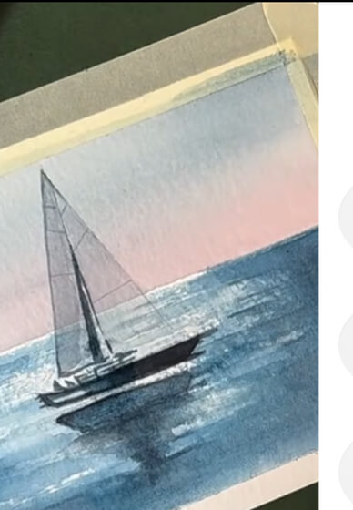 Discover Watercolour – Learn Creative Techniques Through Sailboat