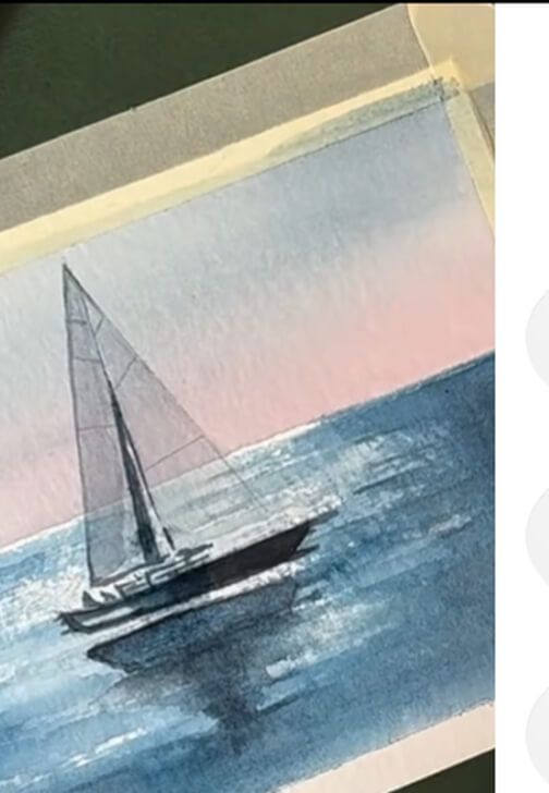 Discover Watercolour – Learn Creative Techniques Through Sailboat