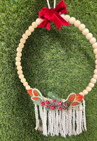 Christmas Dry Needle-Felted Wreath Workshop