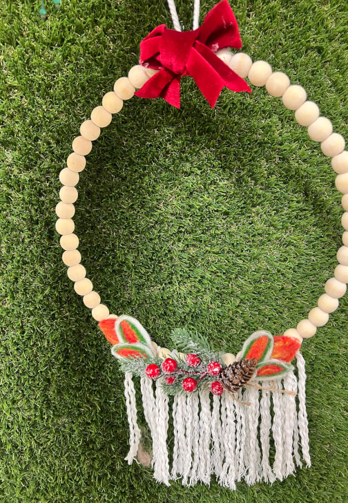 Christmas Dry Needle-Felted Wreath Workshop