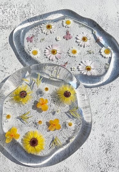 Floral Trinket Tray Resin Art Workshop