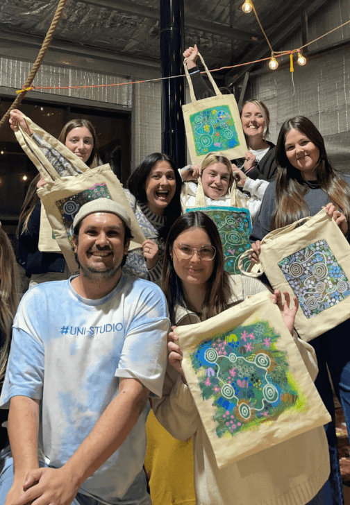 Flower Tote Painting Workshop