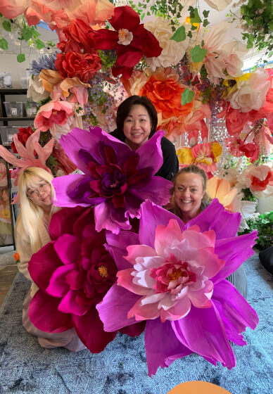 Giant Hanging Peonies Workshop