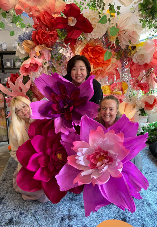 Giant Hanging Peonies Workshop