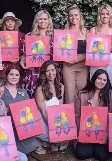 Mobile Paint and Sip Class: Sunshine Coast