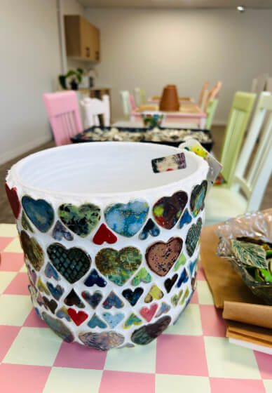 Mosaic Pot Workshop with Mandy Lou