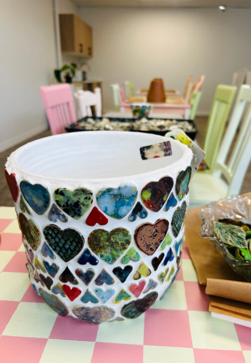 Mosaic Pot Workshop with Mandy Lou