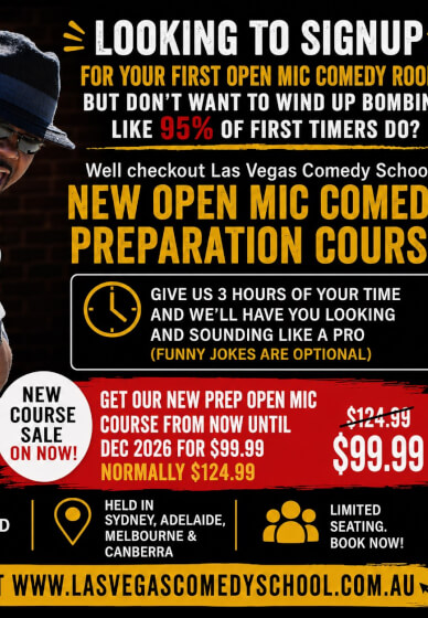 Open Mic Comedy Preparation Workshop - Brisbane