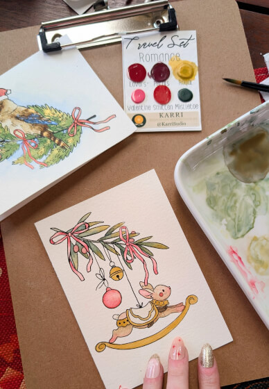 Paint Your Own Christmas Cards Workshop