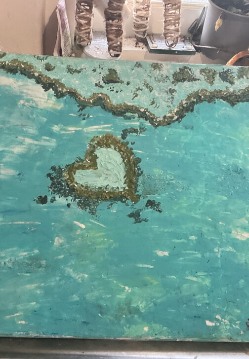 Palette Painting: Heart of the Reef