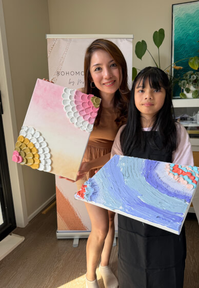 Parent and Child Textured Art Workshop