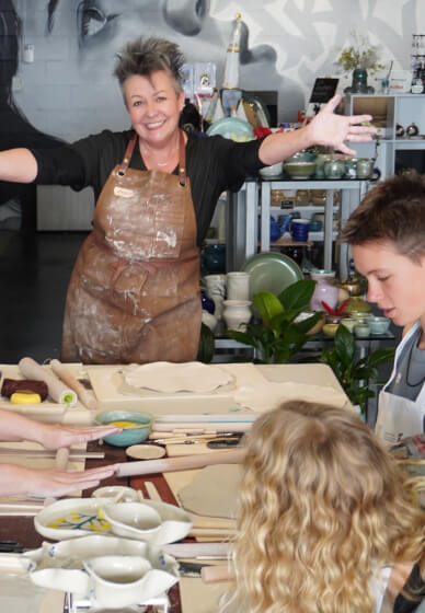 Pottery Hand-Building Workshop-Charming Christmas Tree Tealight