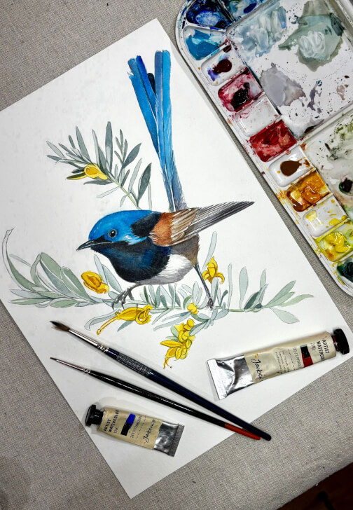 Premium Watercolour Painting Experience: Brush with Birds