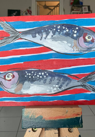 Sardine Painting Class for Beginners