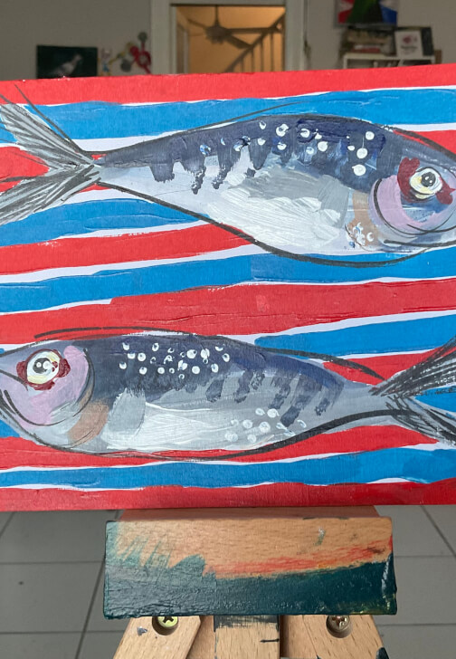 Sardine Painting Class for Beginners