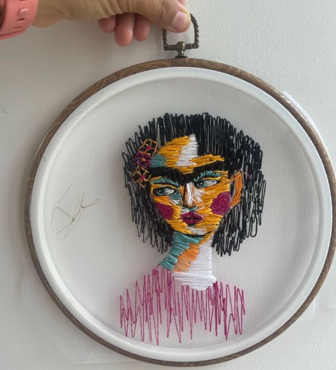Tulle Portrait Embroidery Workshop