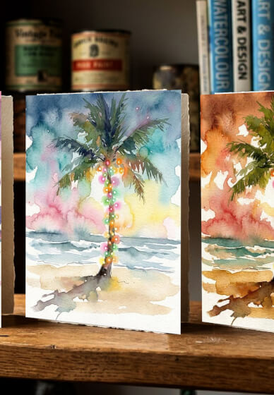 Watercolour Workshop: Paint Your Own Xmas Cards