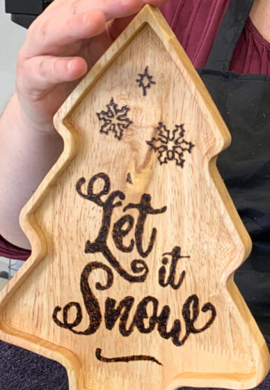 Wood Burning Workshop: Christmas Tray