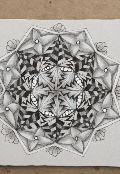 Zentangle® Drawing at Home: Stars and Stripes