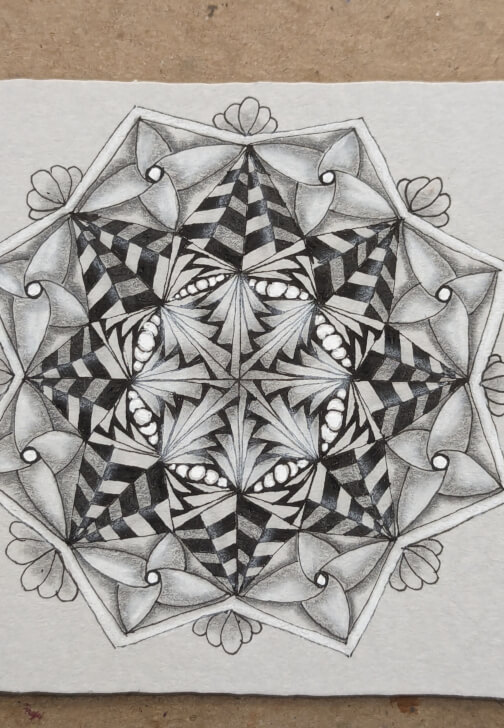 Zentangle® Drawing at Home: Stars and Stripes