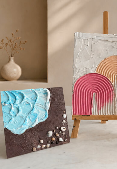 8 Weeks Kids Textured Art Course - Term 1