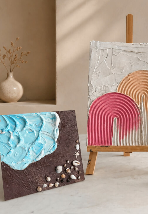 8 Weeks Kids Textured Art Course - Term 1
