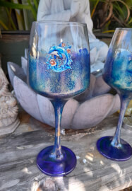 Alcohol Ink Wine Glass Crafting Workshop