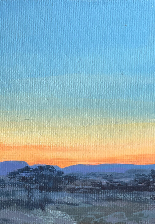 Australian Landscape Painting Class Acrylic Paint