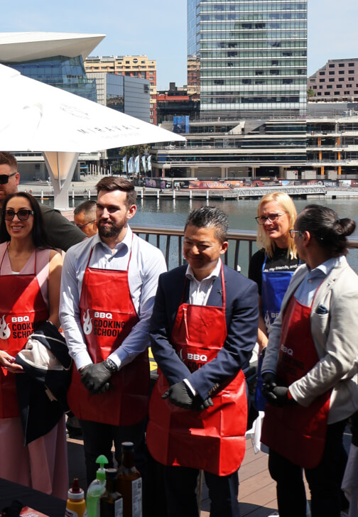Cooking class in Centennial Park with BBQ School
