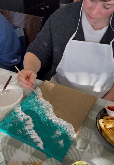 Beach Textured Painting Workshop for Beginners