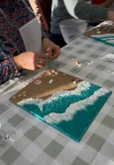 Beach Textured Painting Workshop for Beginners