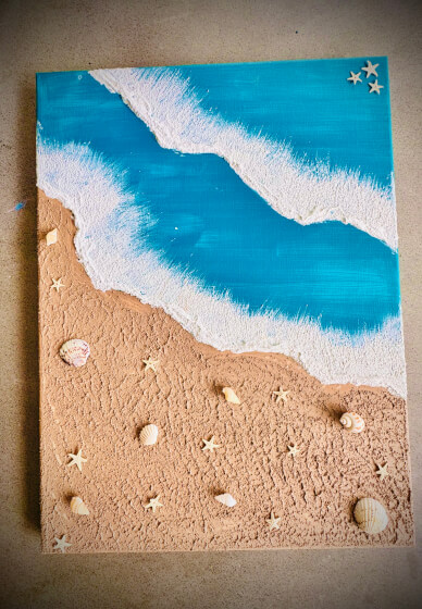 Beach Textured Painting Workshop for Beginners