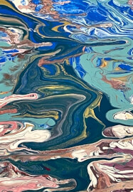 Beachy Acrylic Pour Painting and Sip - Fluid Art Class Melbourne