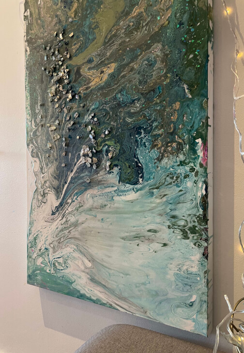 Photo from a fluid Art class in Northcote