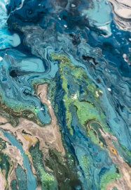 Beachy Acrylic Pour Painting and Sip - Fluid Art Class Melbourne