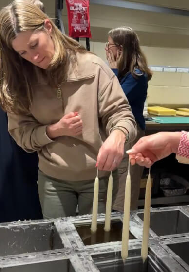 Beeswax Candle Dip and Sip Social Party for Groups
