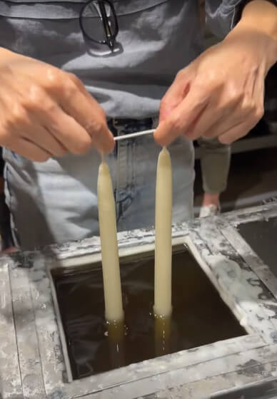 Beeswax Candle Dip and Sip Social Party for Groups