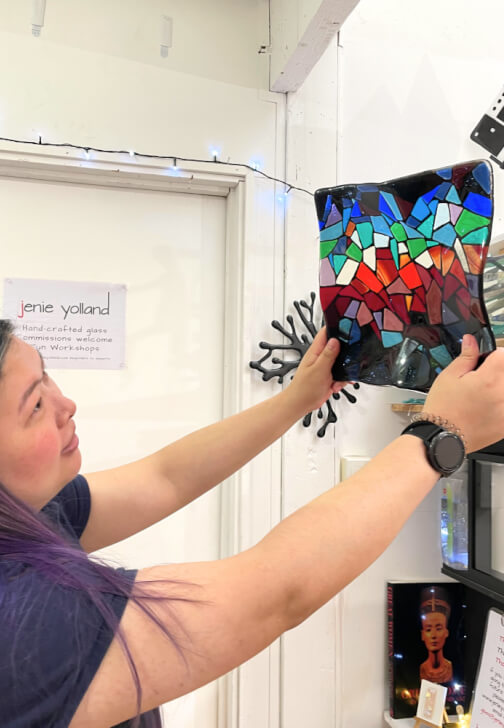 Photo from a glassblowing and Mosaic class in Richmond